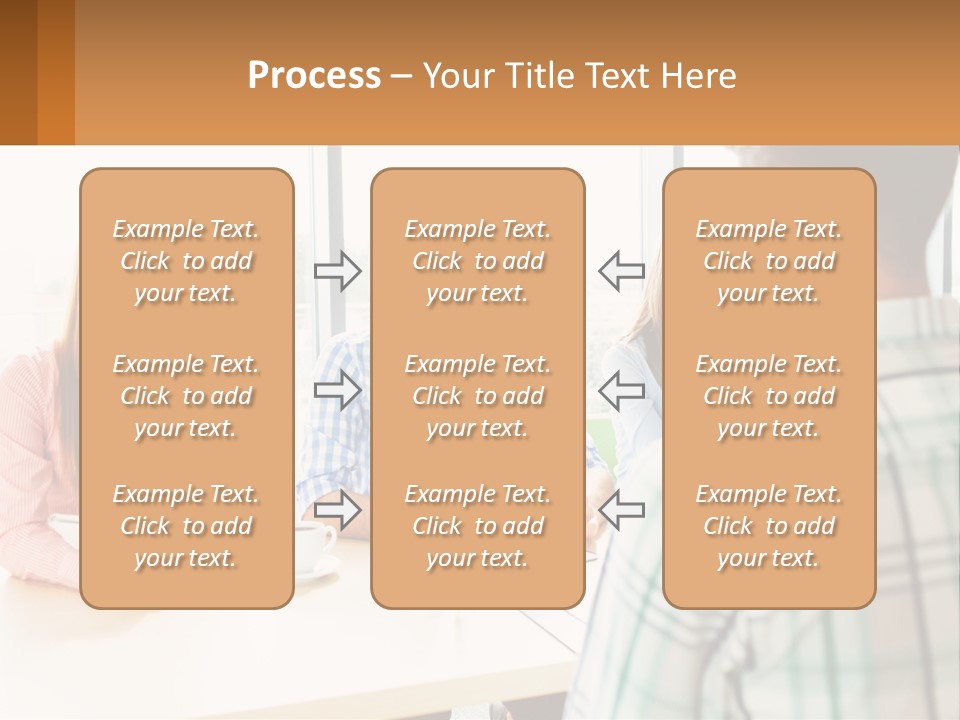 A Group Of People Sitting Around A Table PowerPoint Template