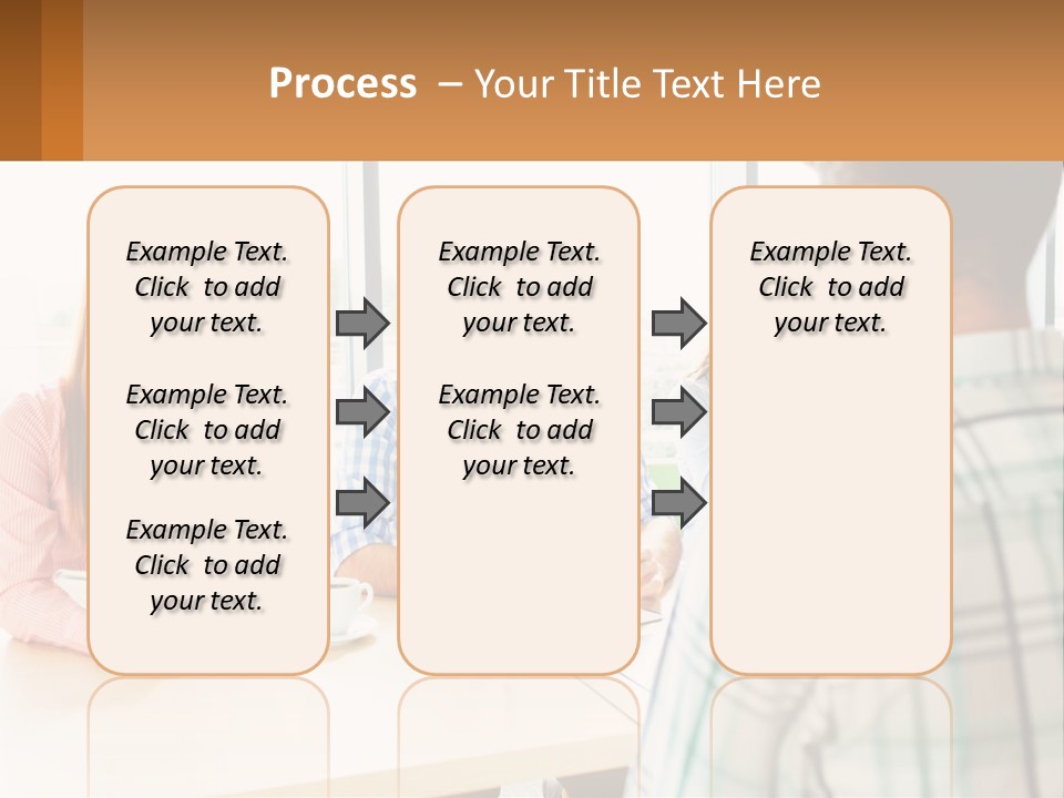 A Group Of People Sitting Around A Table PowerPoint Template