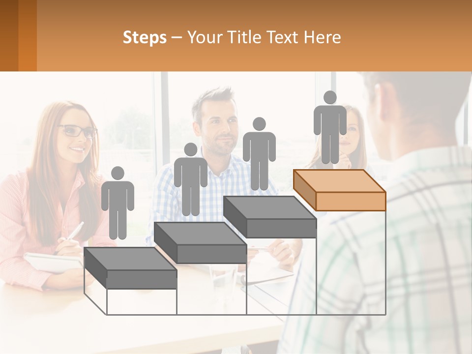 A Group Of People Sitting Around A Table PowerPoint Template