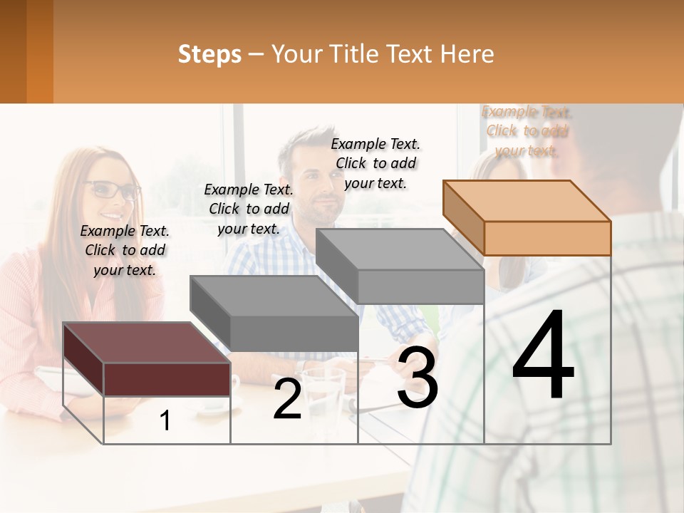 A Group Of People Sitting Around A Table PowerPoint Template