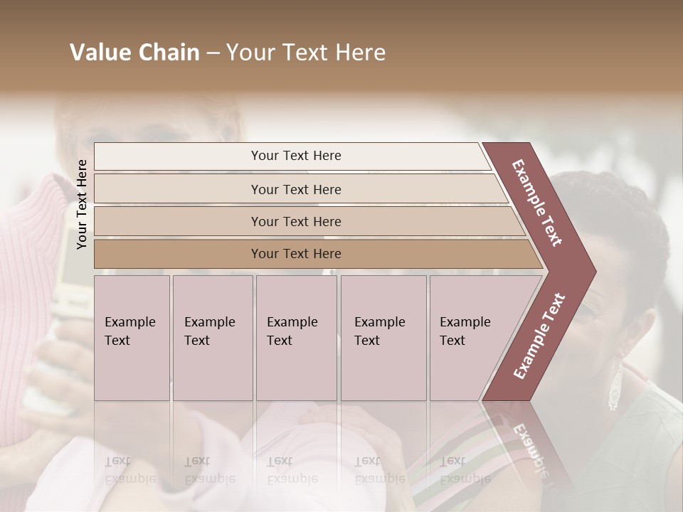 A Group Of Women Taking A Picture With A Cell Phone PowerPoint Template