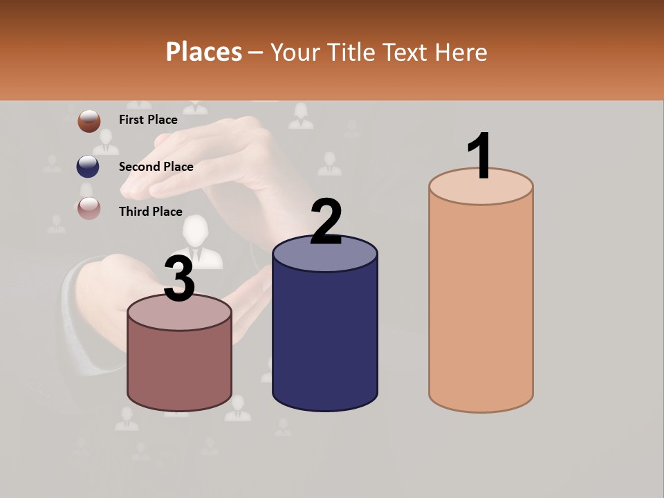 A Man In A Suit Holding A Small White Piece Of Paper PowerPoint Template