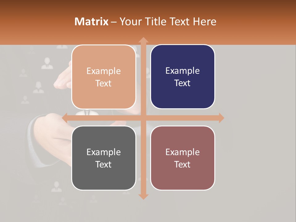 A Man In A Suit Holding A Small White Piece Of Paper PowerPoint Template