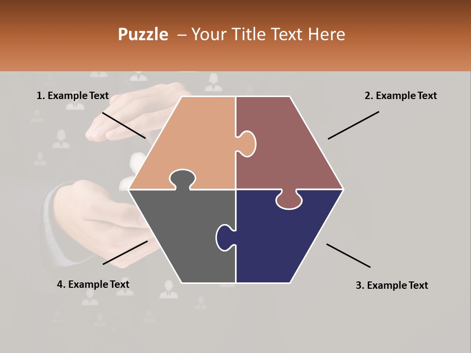 A Man In A Suit Holding A Small White Piece Of Paper PowerPoint Template