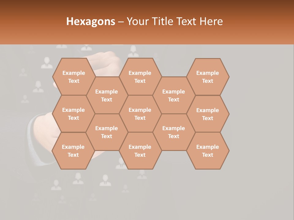 A Man In A Suit Holding A Small White Piece Of Paper PowerPoint Template