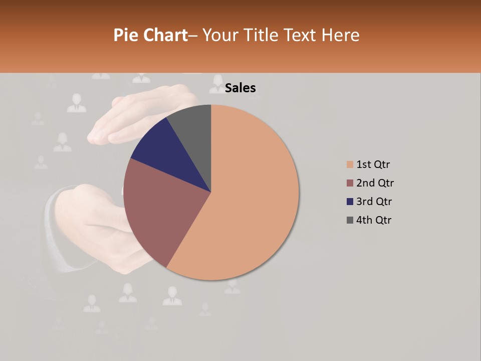 A Man In A Suit Holding A Small White Piece Of Paper PowerPoint Template