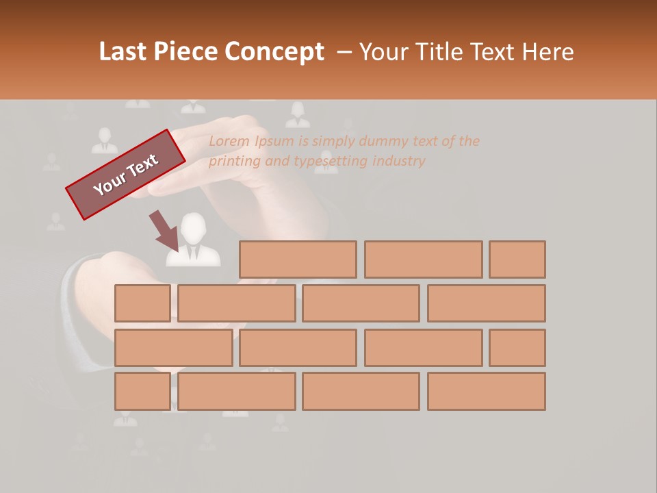 A Man In A Suit Holding A Small White Piece Of Paper PowerPoint Template