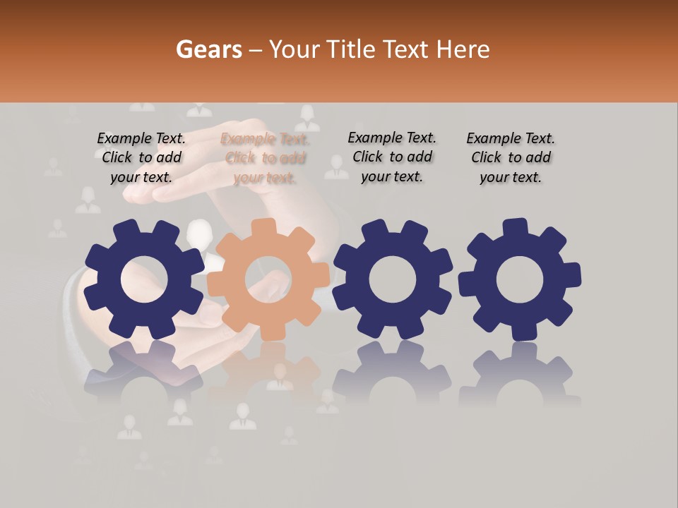 A Man In A Suit Holding A Small White Piece Of Paper PowerPoint Template