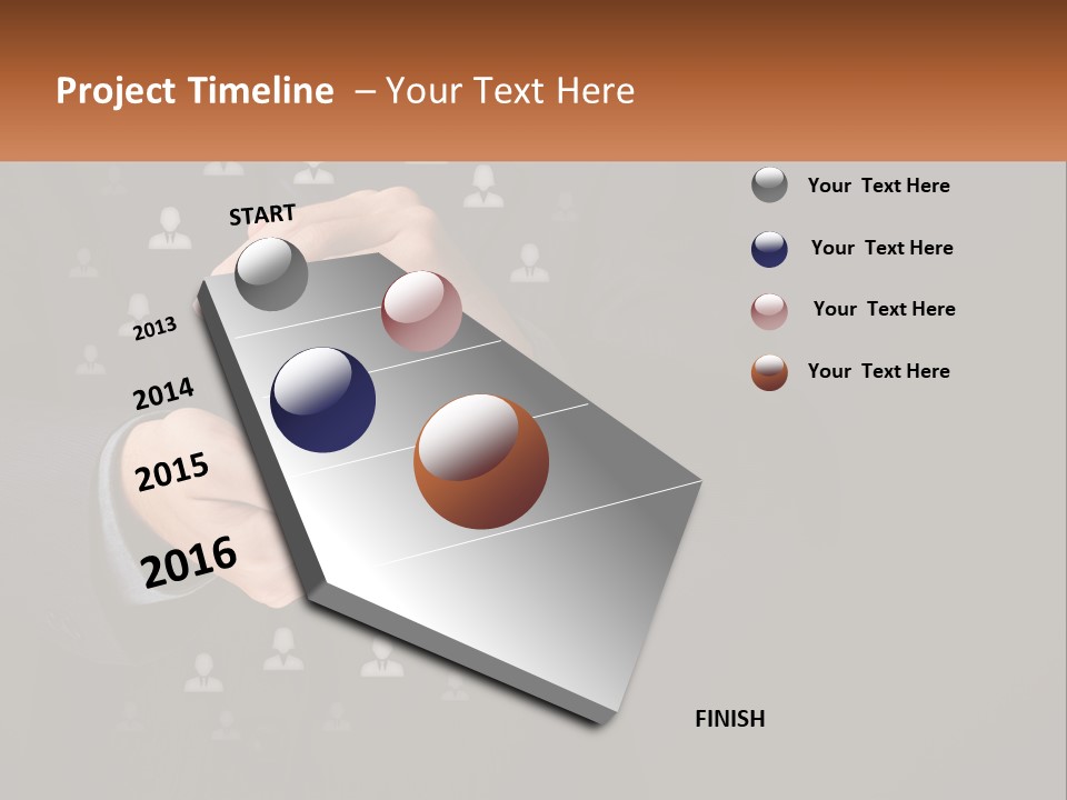 A Man In A Suit Holding A Small White Piece Of Paper PowerPoint Template