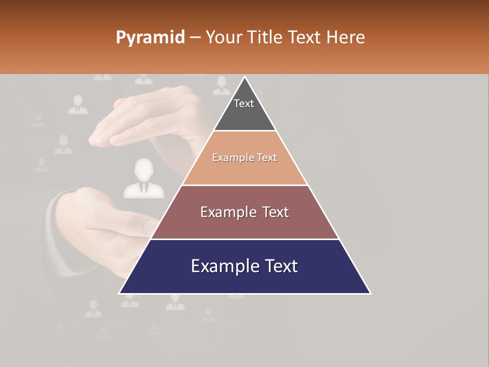 A Man In A Suit Holding A Small White Piece Of Paper PowerPoint Template