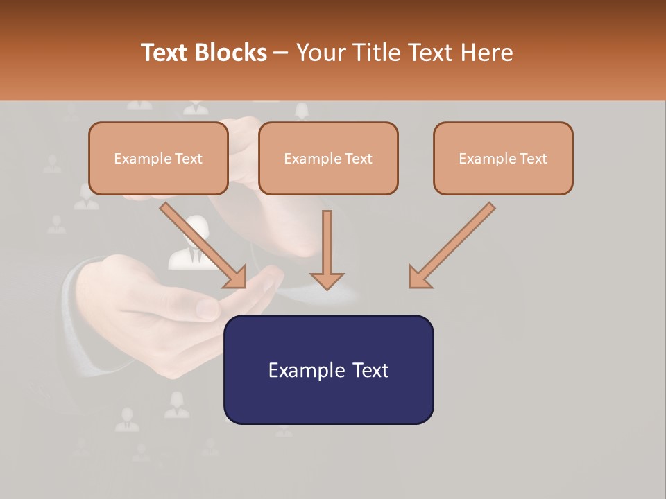 A Man In A Suit Holding A Small White Piece Of Paper PowerPoint Template