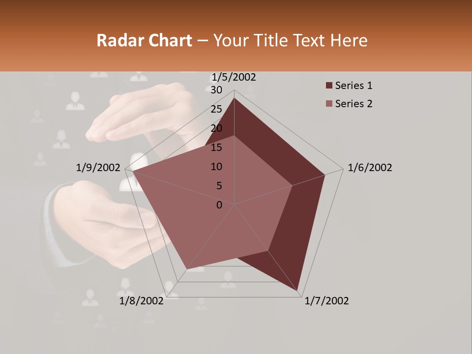 A Man In A Suit Holding A Small White Piece Of Paper PowerPoint Template