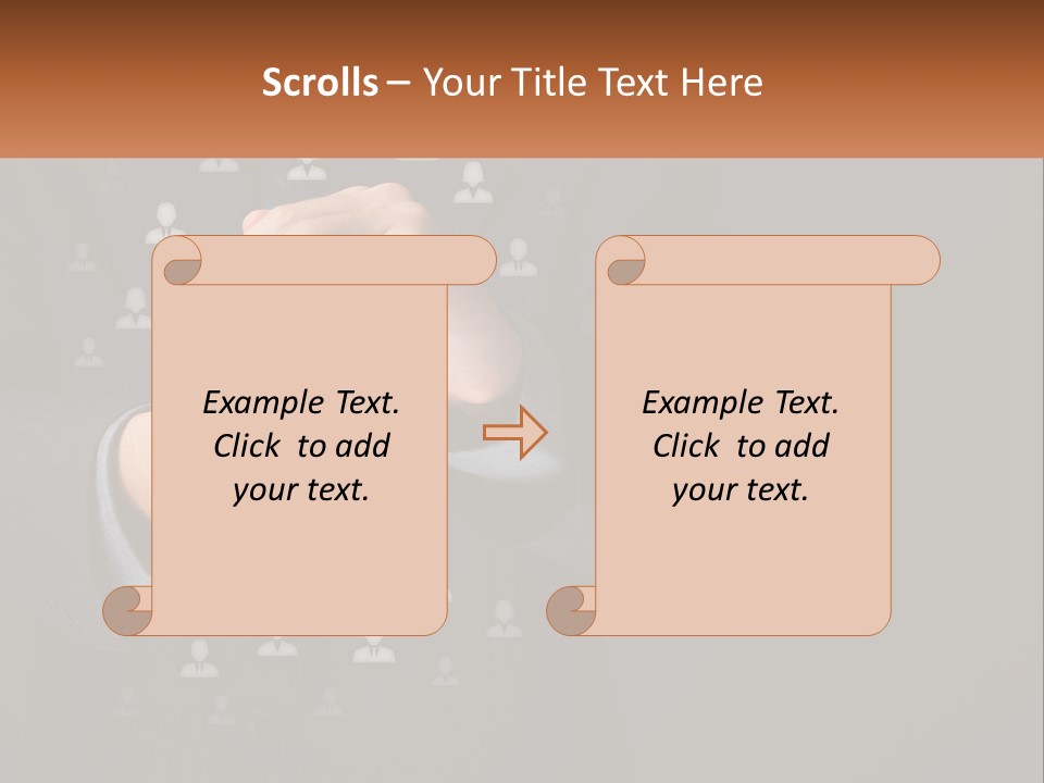 A Man In A Suit Holding A Small White Piece Of Paper PowerPoint Template