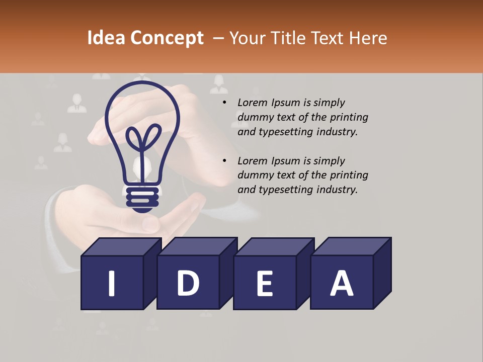 A Man In A Suit Holding A Small White Piece Of Paper PowerPoint Template