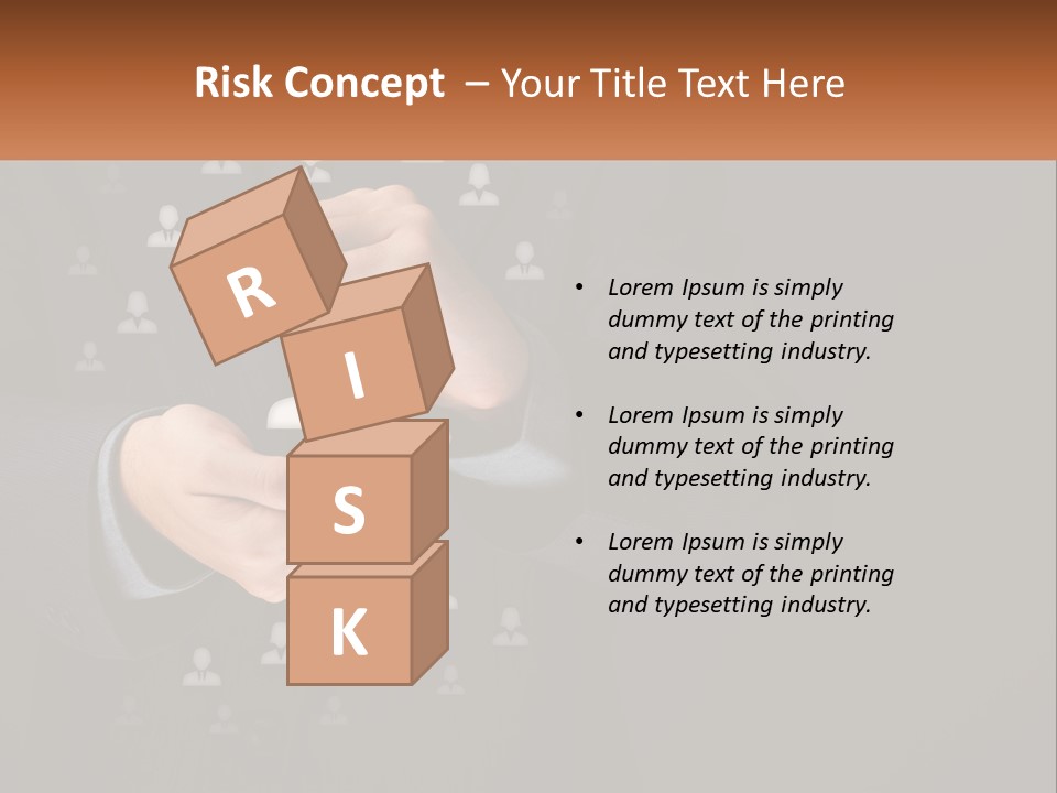 A Man In A Suit Holding A Small White Piece Of Paper PowerPoint Template