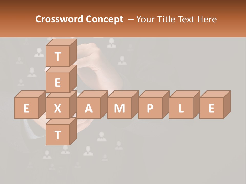 A Man In A Suit Holding A Small White Piece Of Paper PowerPoint Template