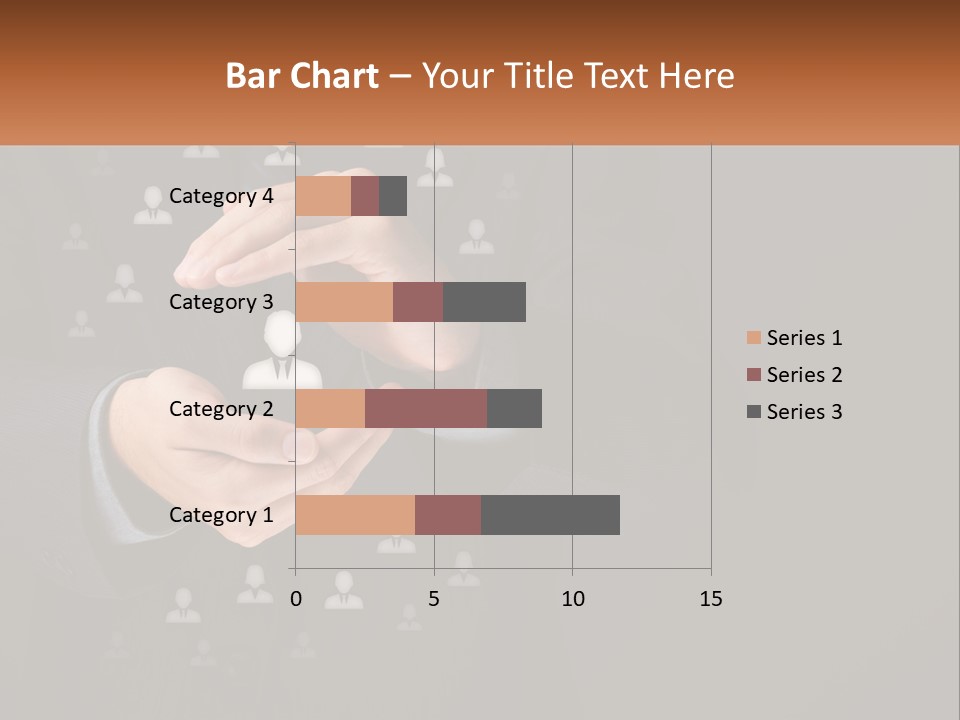 A Man In A Suit Holding A Small White Piece Of Paper PowerPoint Template