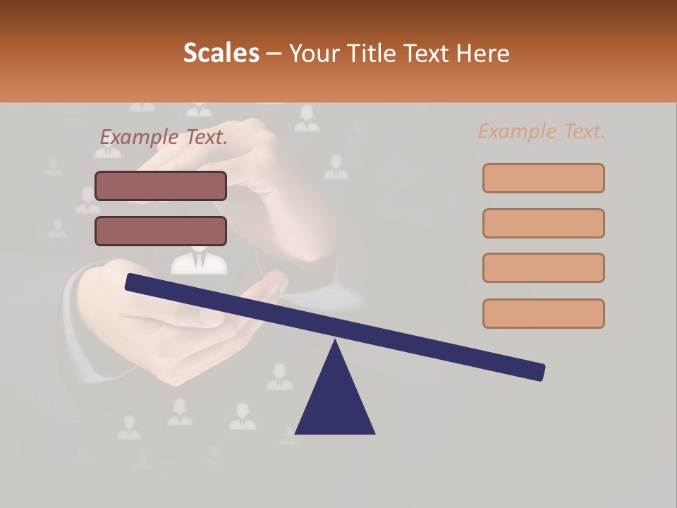 A Man In A Suit Holding A Small White Piece Of Paper PowerPoint Template