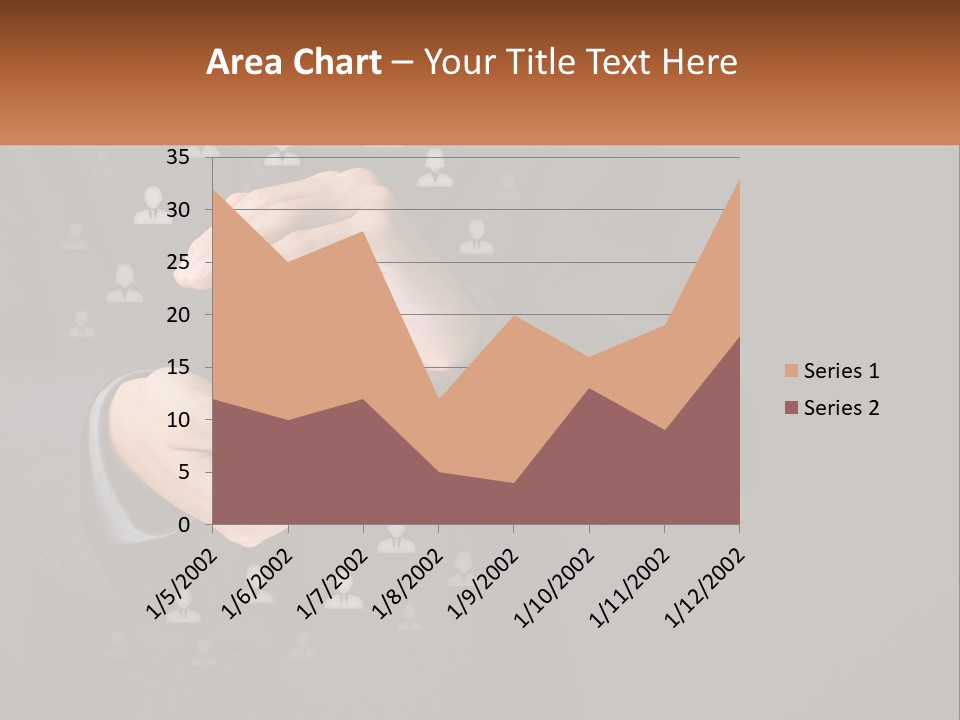 A Man In A Suit Holding A Small White Piece Of Paper PowerPoint Template