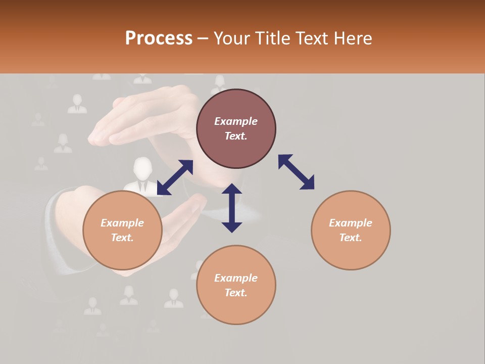 A Man In A Suit Holding A Small White Piece Of Paper PowerPoint Template