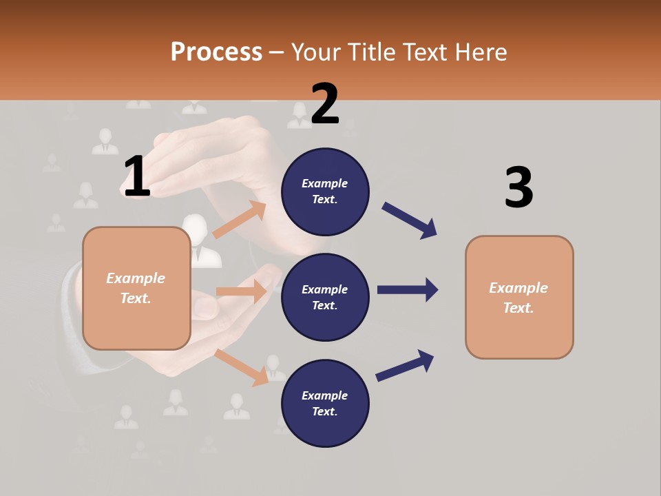 A Man In A Suit Holding A Small White Piece Of Paper PowerPoint Template