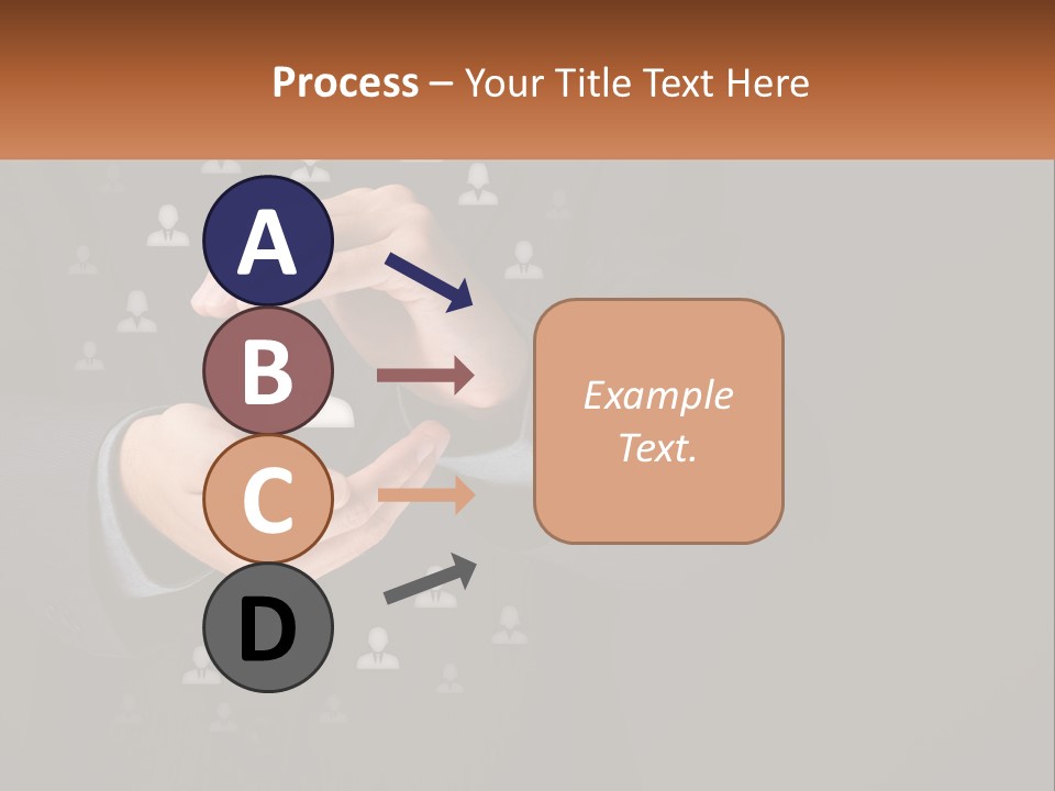 A Man In A Suit Holding A Small White Piece Of Paper PowerPoint Template