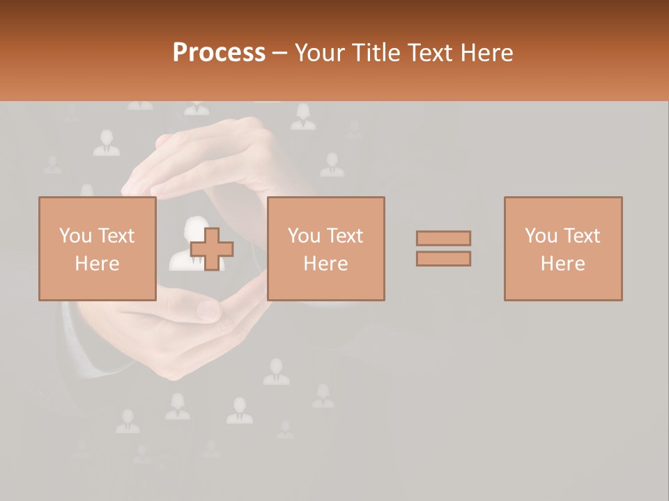 A Man In A Suit Holding A Small White Piece Of Paper PowerPoint Template