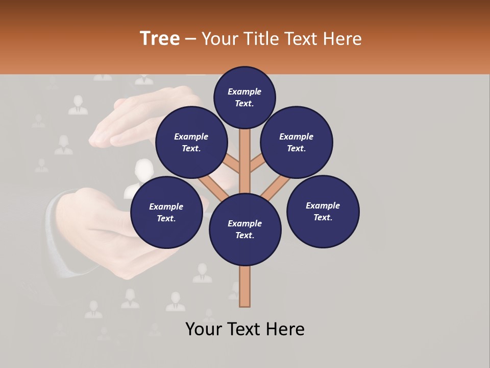 A Man In A Suit Holding A Small White Piece Of Paper PowerPoint Template