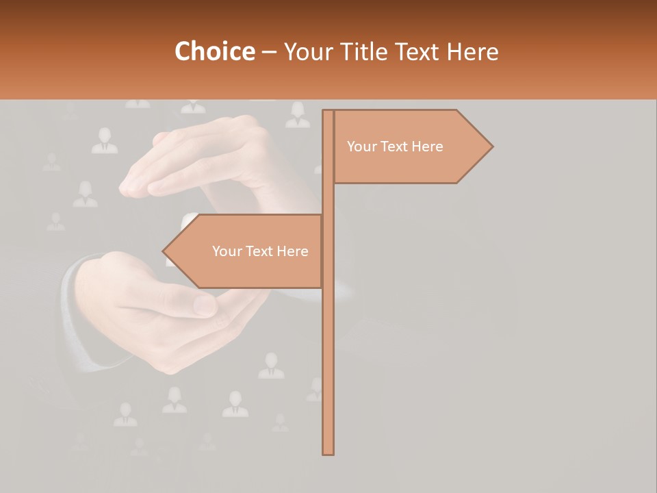 A Man In A Suit Holding A Small White Piece Of Paper PowerPoint Template