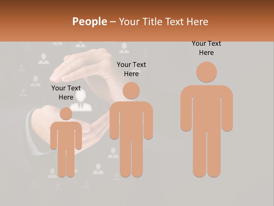 A Man In A Suit Holding A Small White Piece Of Paper PowerPoint Template