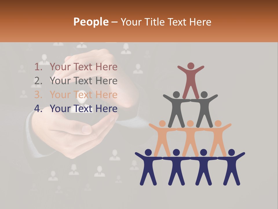 A Man In A Suit Holding A Small White Piece Of Paper PowerPoint Template