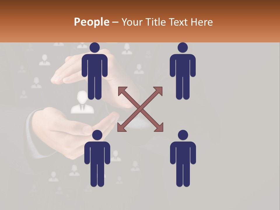 A Man In A Suit Holding A Small White Piece Of Paper PowerPoint Template