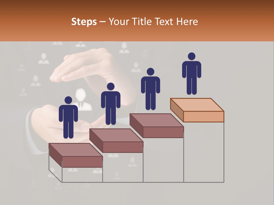 A Man In A Suit Holding A Small White Piece Of Paper PowerPoint Template