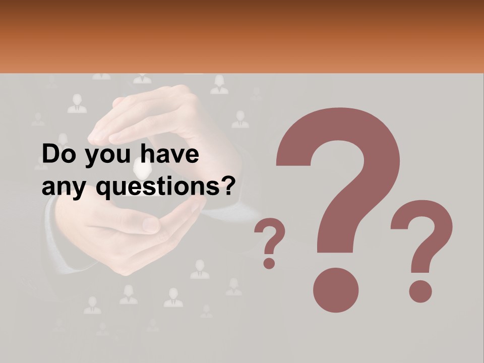 A Man In A Suit Holding A Small White Piece Of Paper PowerPoint Template