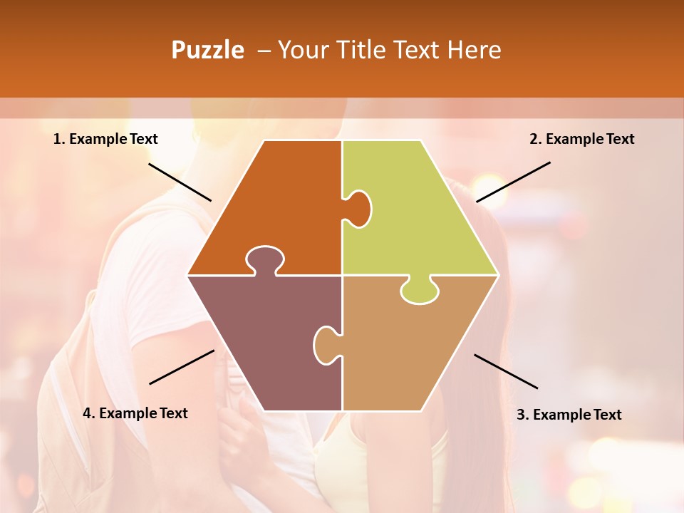 A Man And A Woman Standing Next To Each Other PowerPoint Template