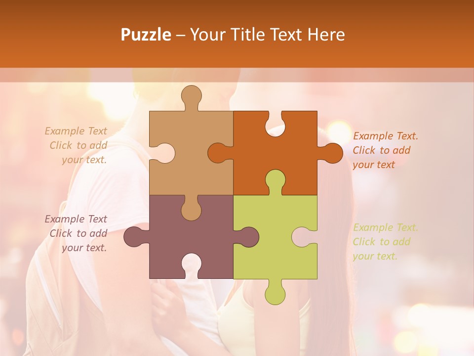 A Man And A Woman Standing Next To Each Other PowerPoint Template