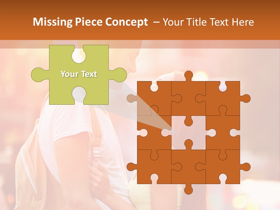 A Man And A Woman Standing Next To Each Other PowerPoint Template