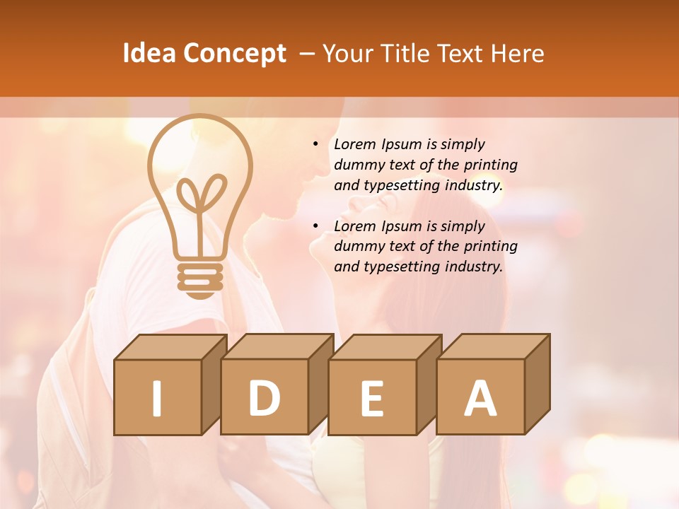 A Man And A Woman Standing Next To Each Other PowerPoint Template