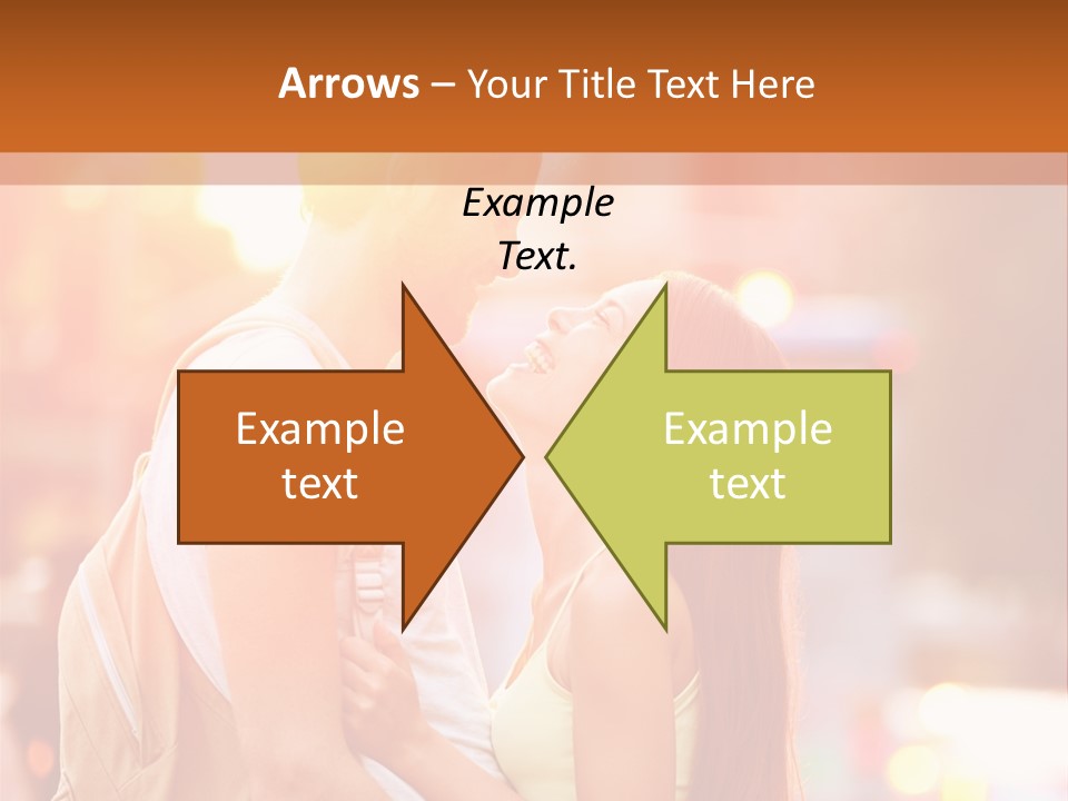 A Man And A Woman Standing Next To Each Other PowerPoint Template
