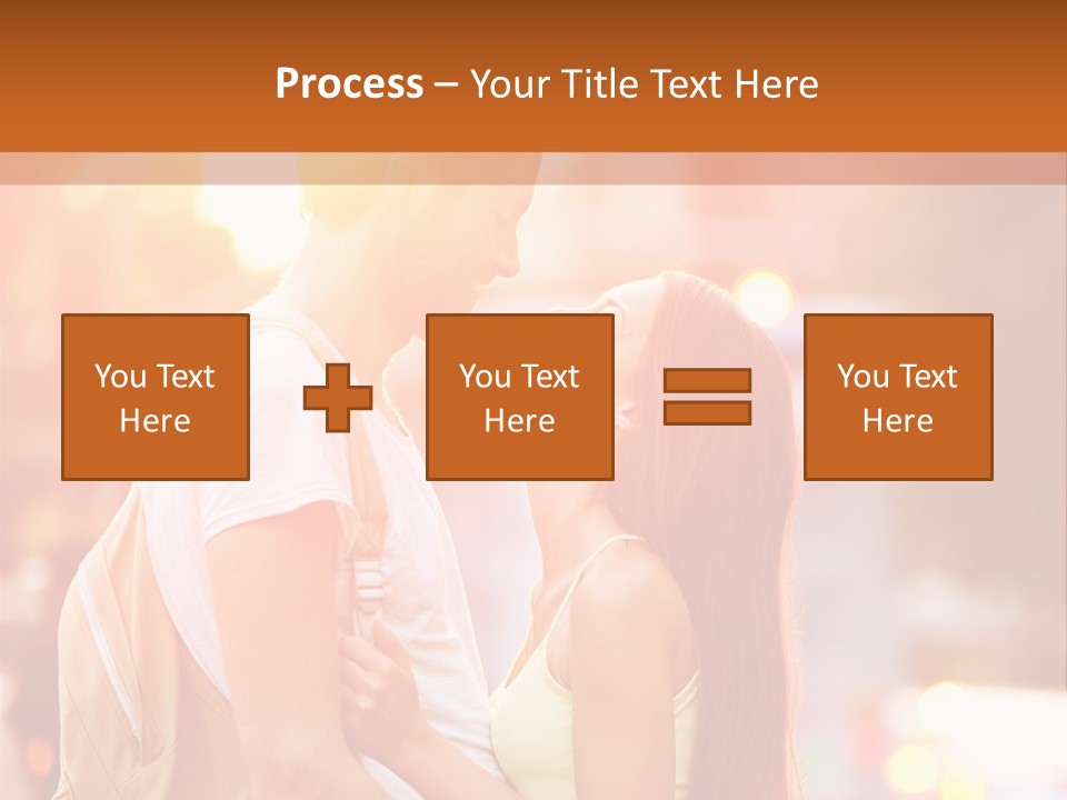 A Man And A Woman Standing Next To Each Other PowerPoint Template