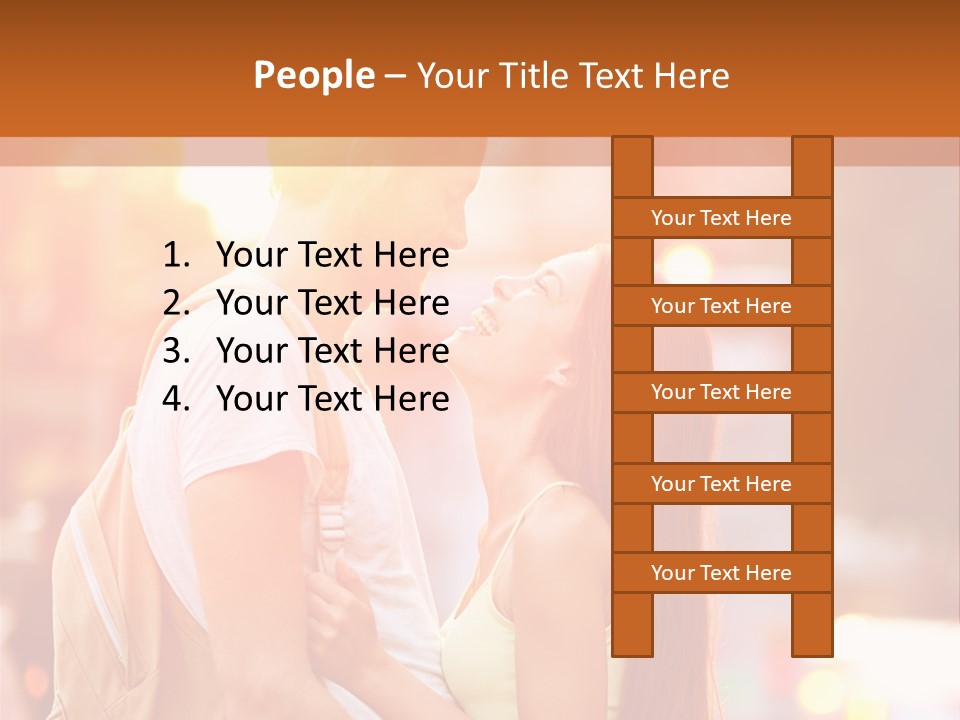 A Man And A Woman Standing Next To Each Other PowerPoint Template