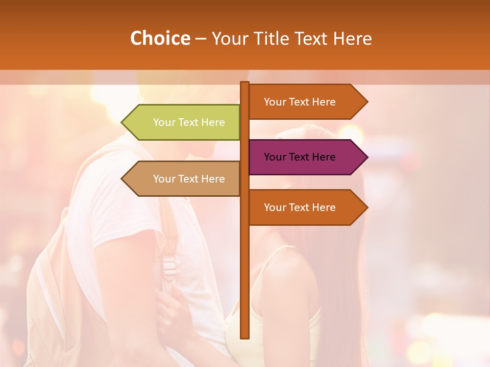 A Man And A Woman Standing Next To Each Other PowerPoint Template