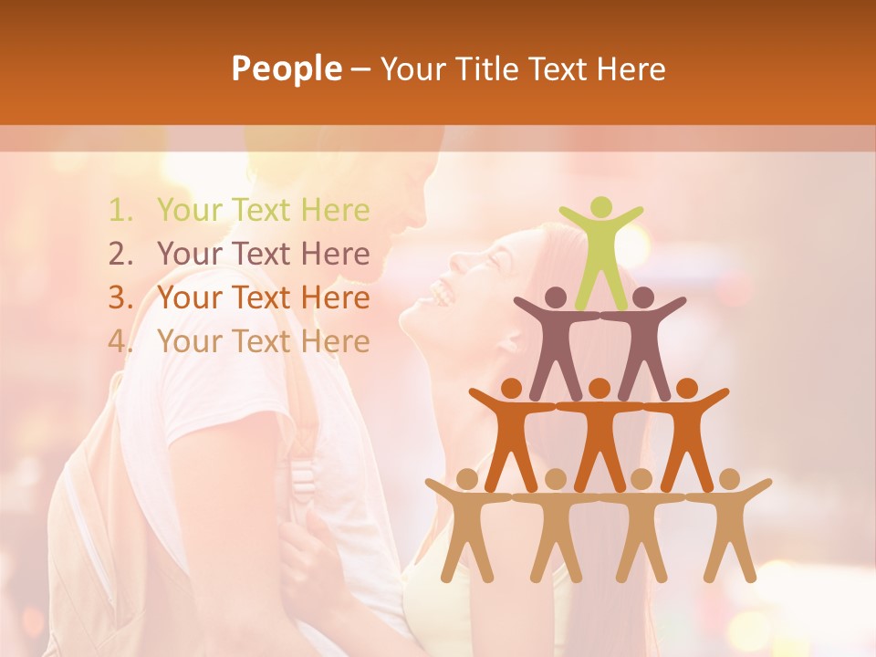 A Man And A Woman Standing Next To Each Other PowerPoint Template