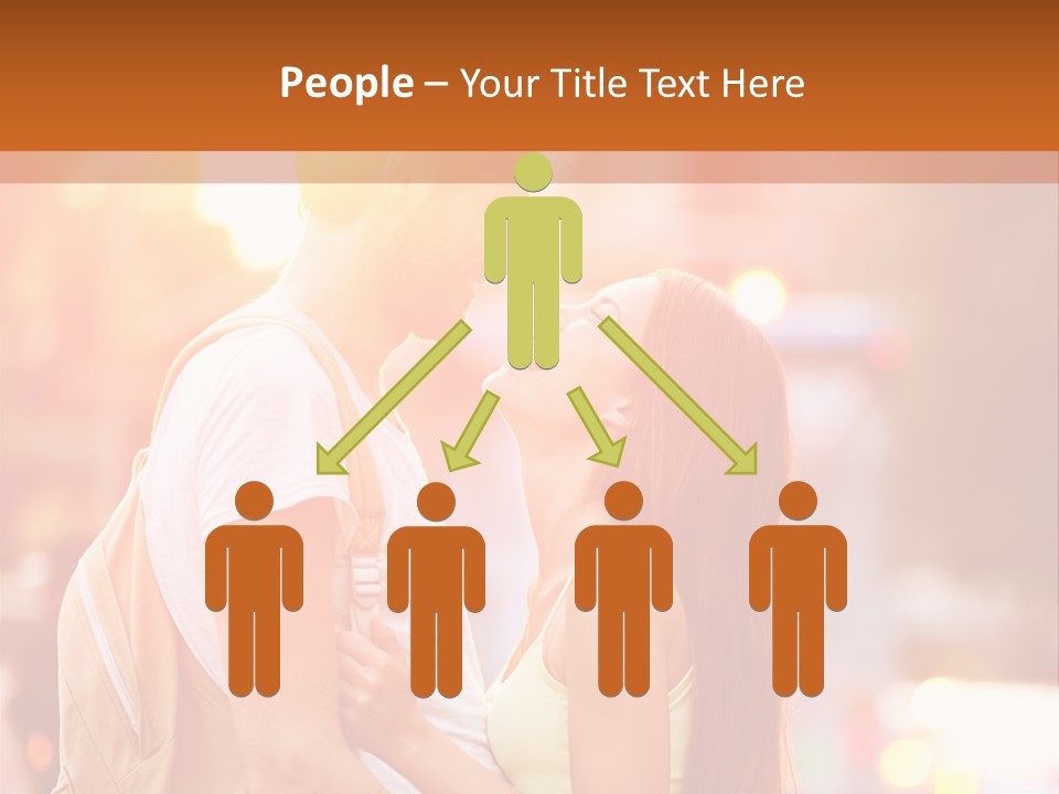 A Man And A Woman Standing Next To Each Other PowerPoint Template