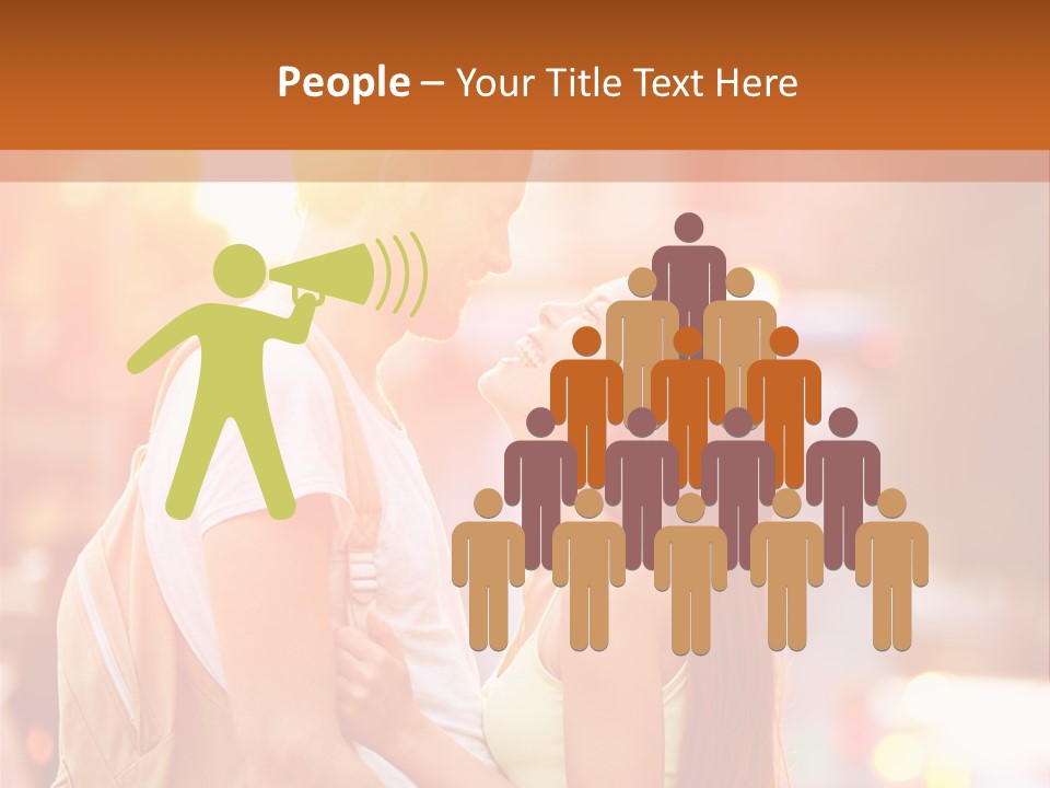 A Man And A Woman Standing Next To Each Other PowerPoint Template