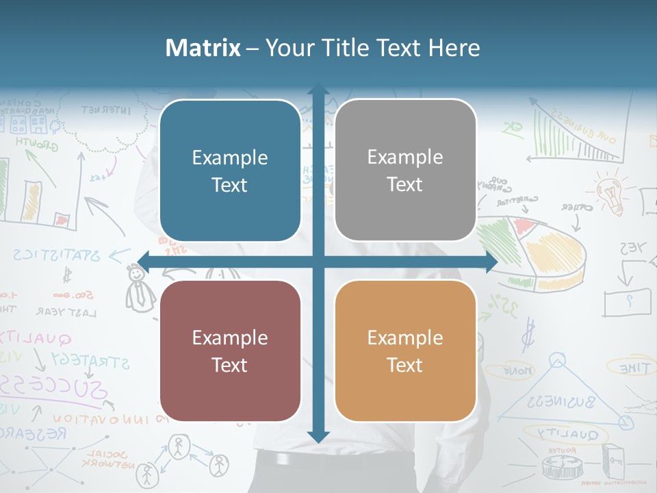 A Man Writing On A Whiteboard With A Marker PowerPoint Template