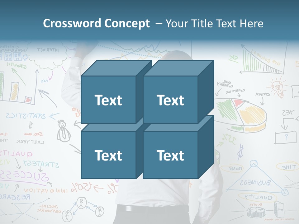 A Man Writing On A Whiteboard With A Marker PowerPoint Template