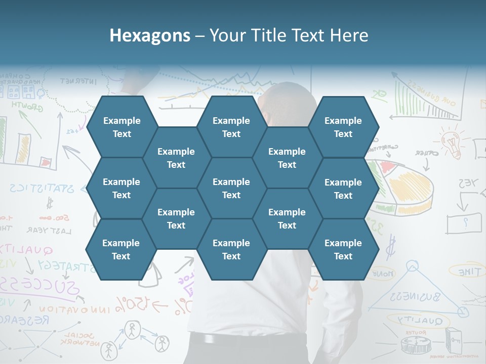 A Man Writing On A Whiteboard With A Marker PowerPoint Template