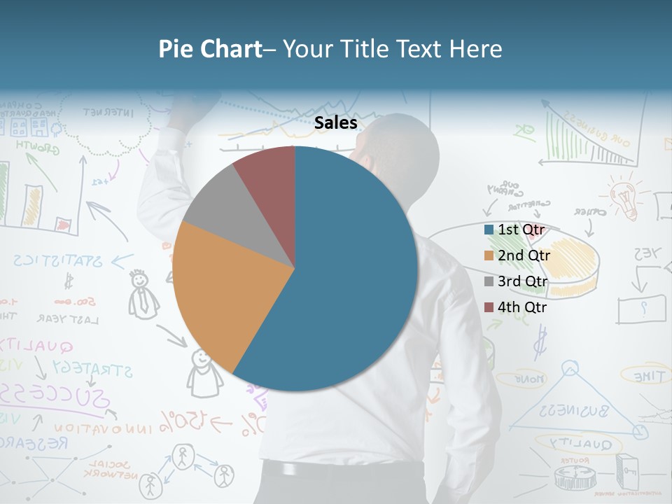 A Man Writing On A Whiteboard With A Marker PowerPoint Template