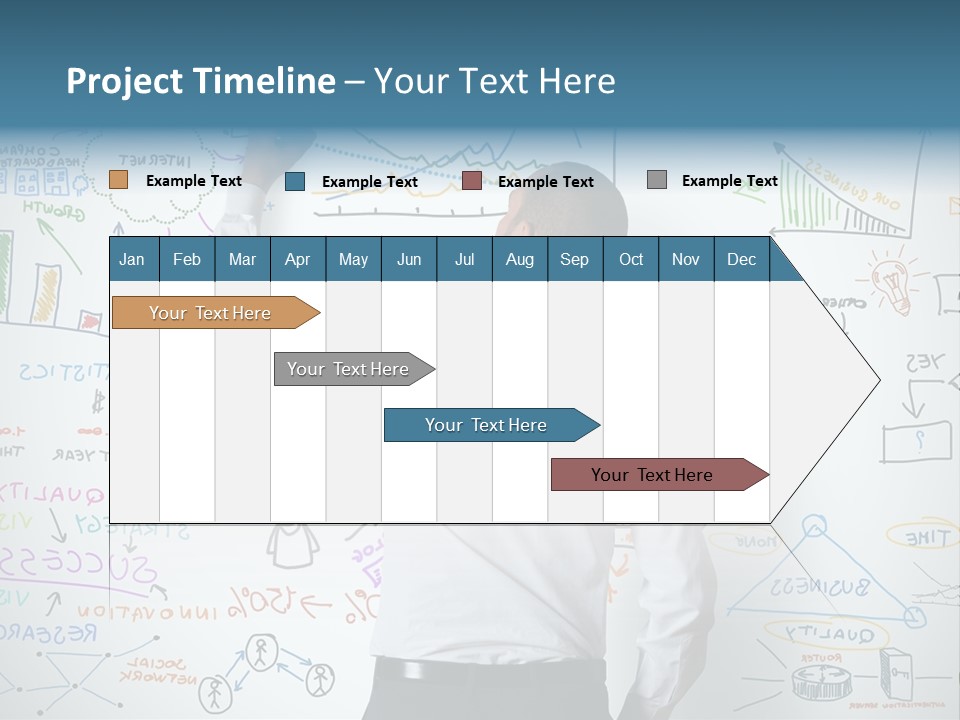 A Man Writing On A Whiteboard With A Marker PowerPoint Template